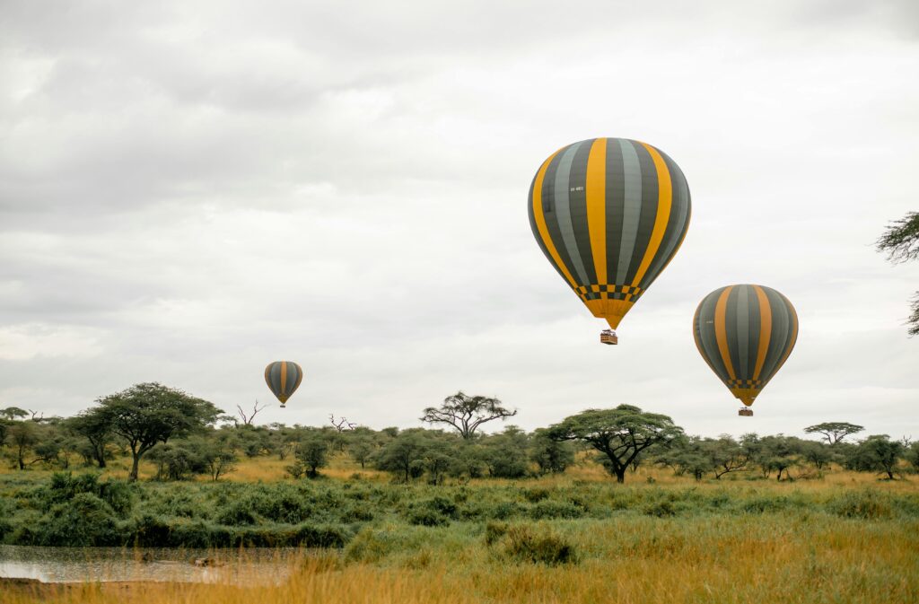  a hot air balloon safari in Serengeti